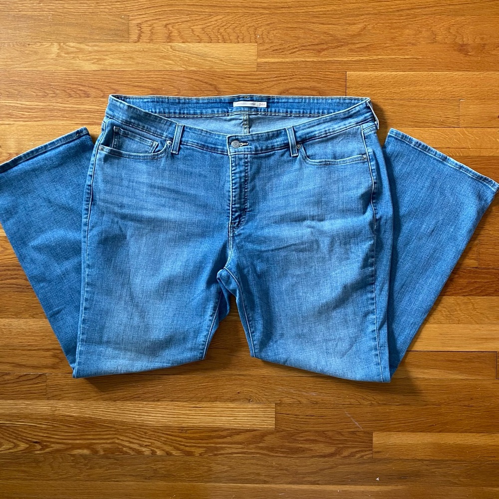 LEVI'S 415 Relaxed Bootcut Jeans 24W Med Wash Mid Rise Casual Plus size stretch